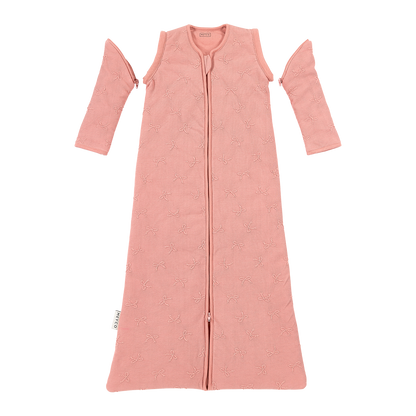 Meyco Schlafsack mit abnehmbaren Ärmeln jacquard Bow Rose