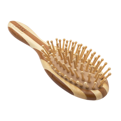 Meyco Friseurset Bambus 3-teilig Stripe Natural/Walnut
