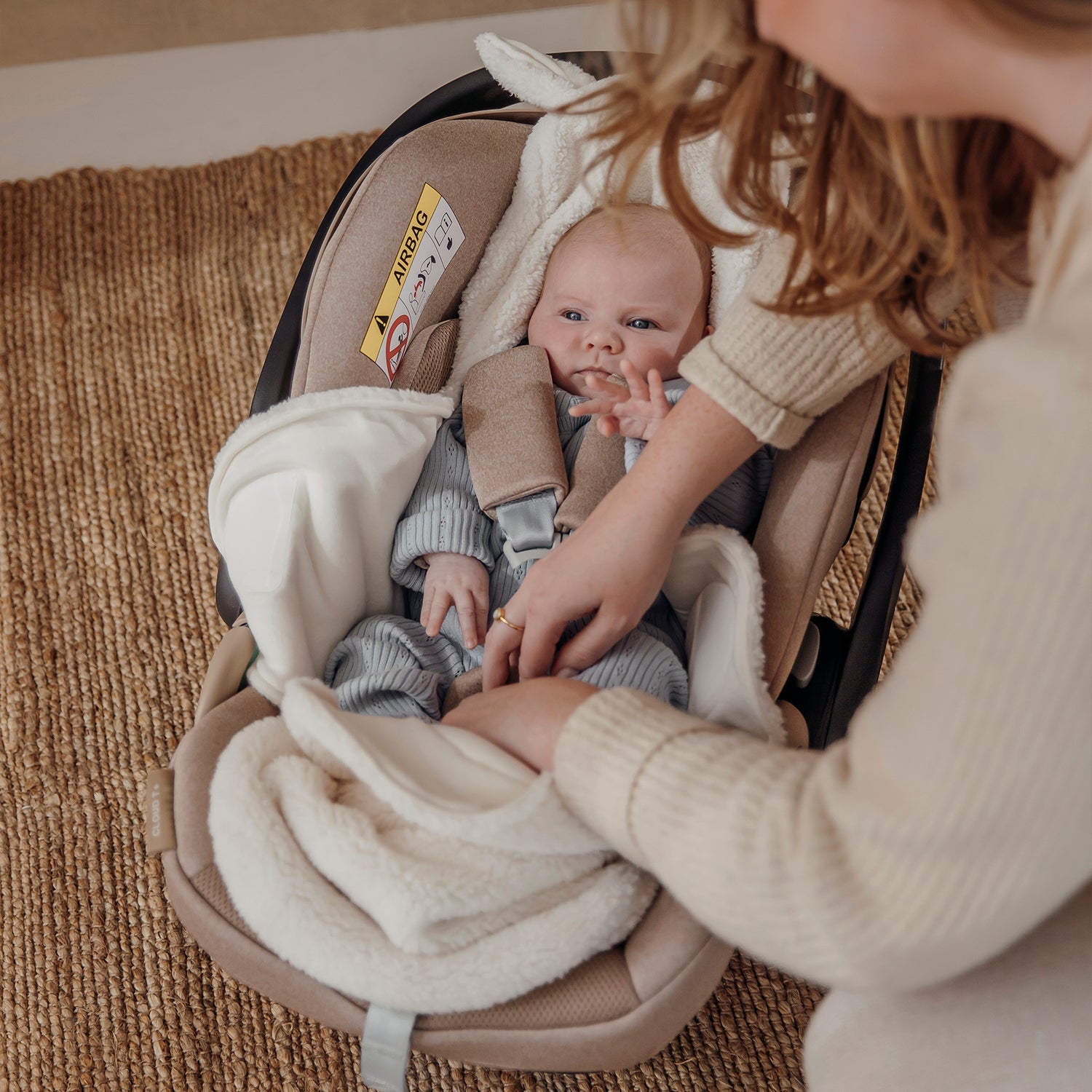 Meyco Wickeldecke Teddy Rabbit Natural