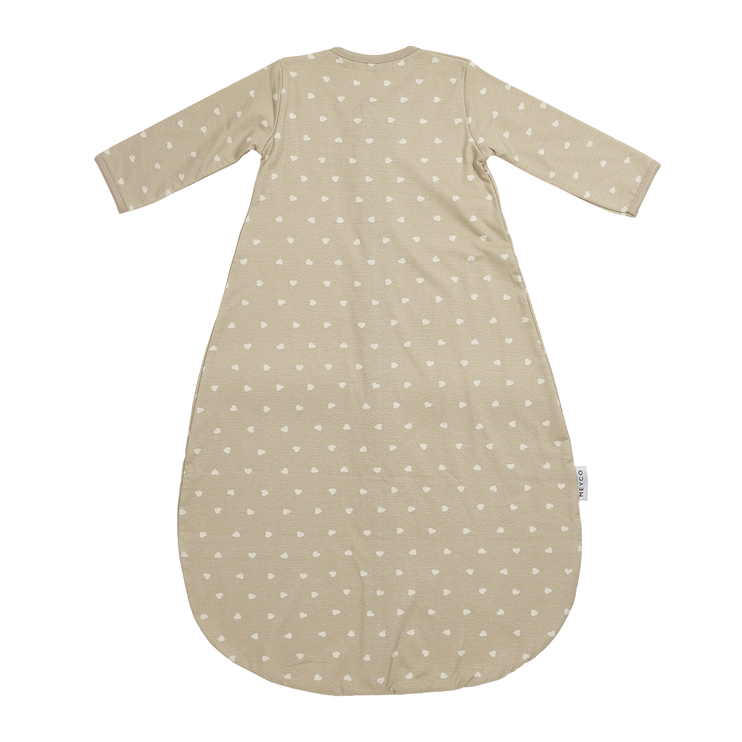 Meyco Schlafsack rund mit Ärmel jersey Sweet Heart Sand/Soft Sand