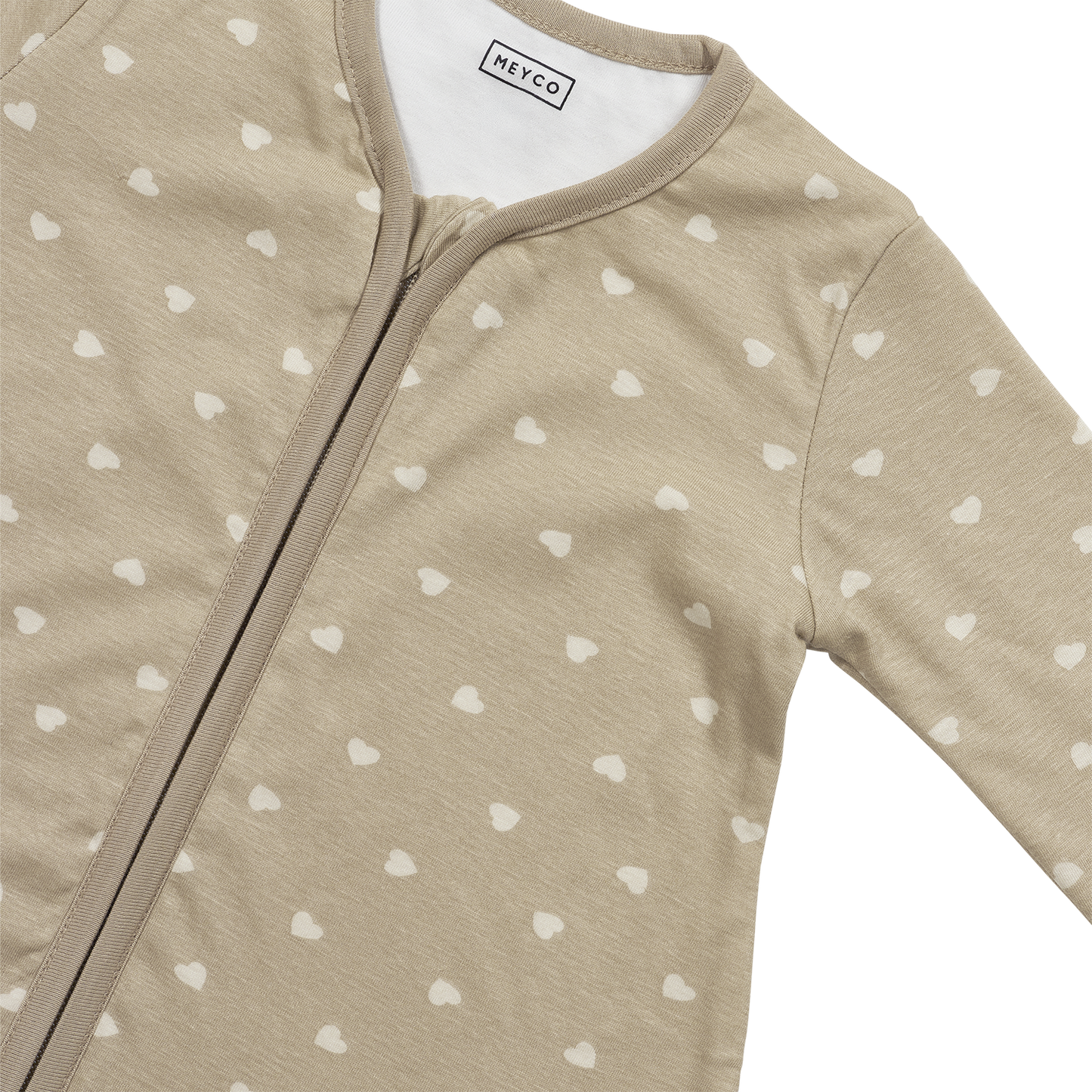 Meyco Schlafsack rund mit Ärmel jersey Sweet Heart Sand/Soft Sand