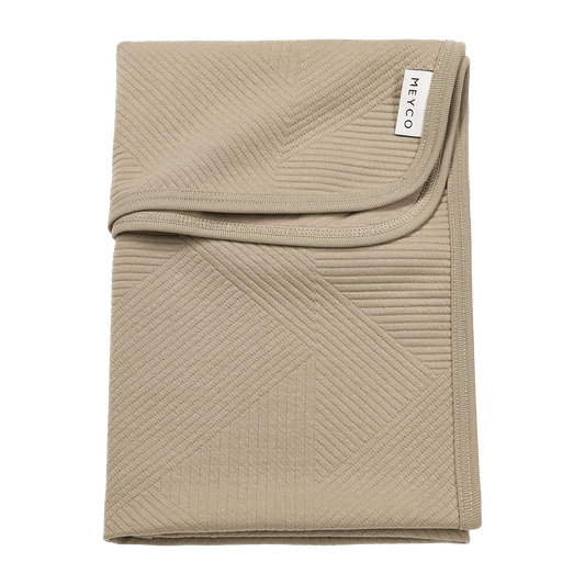 Meyco Decke gebreid jacquard - Pure Taupe Pure Taupe Studio