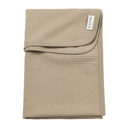 Meyco Decke gebreid jacquard - Pure Taupe Pure Taupe Studio
