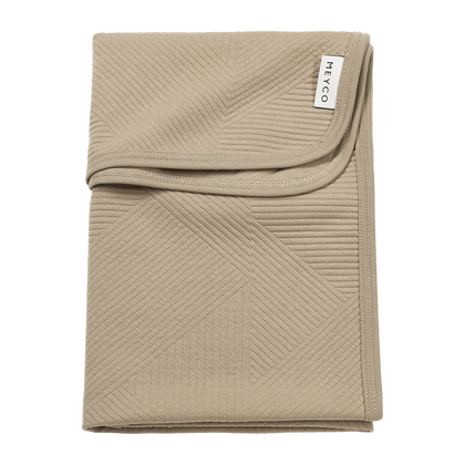 Meyco Decke gebreid jacquard - Pure Taupe Pure Taupe