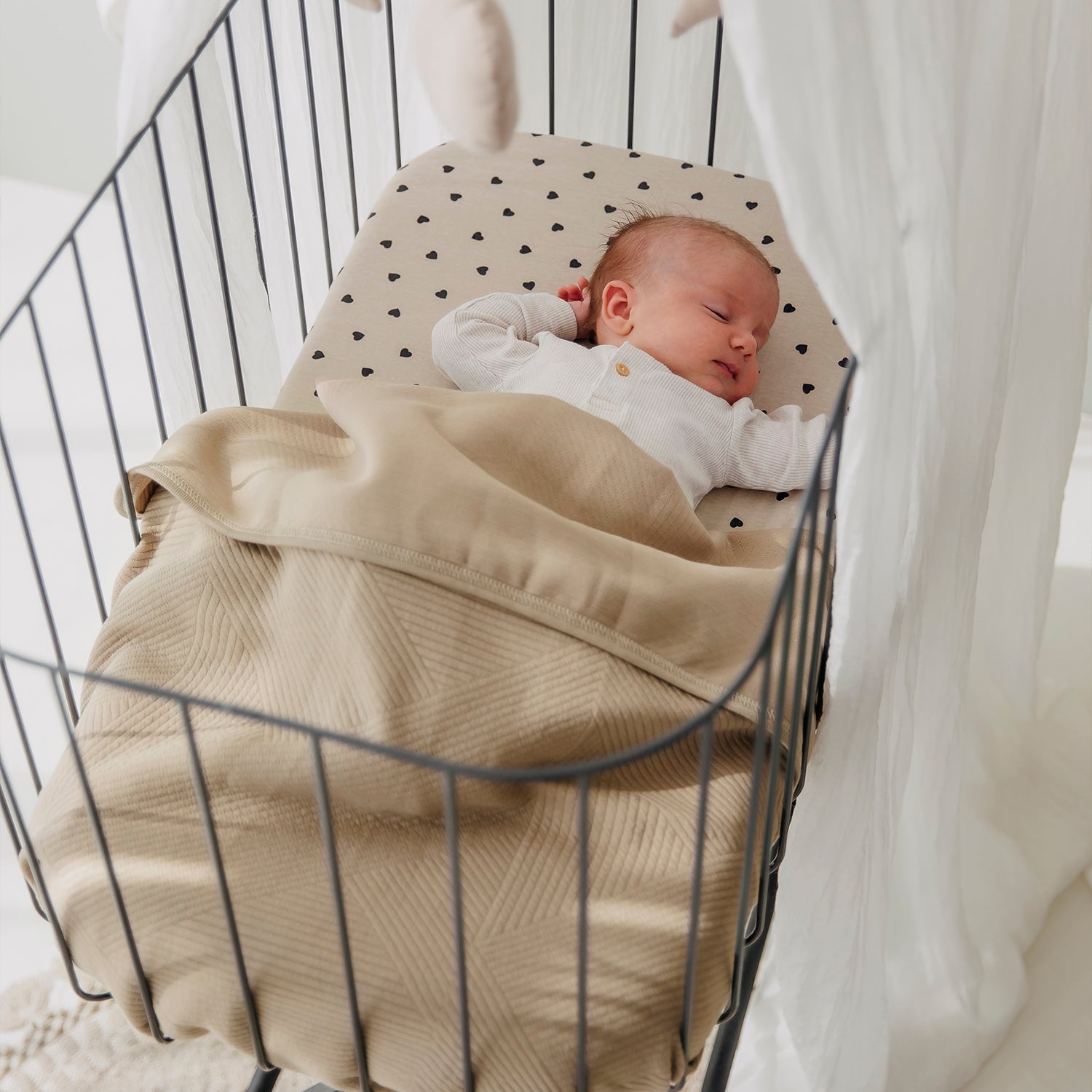 Meyco Decke gebreid jacquard - Pure Taupe Pure Taupe