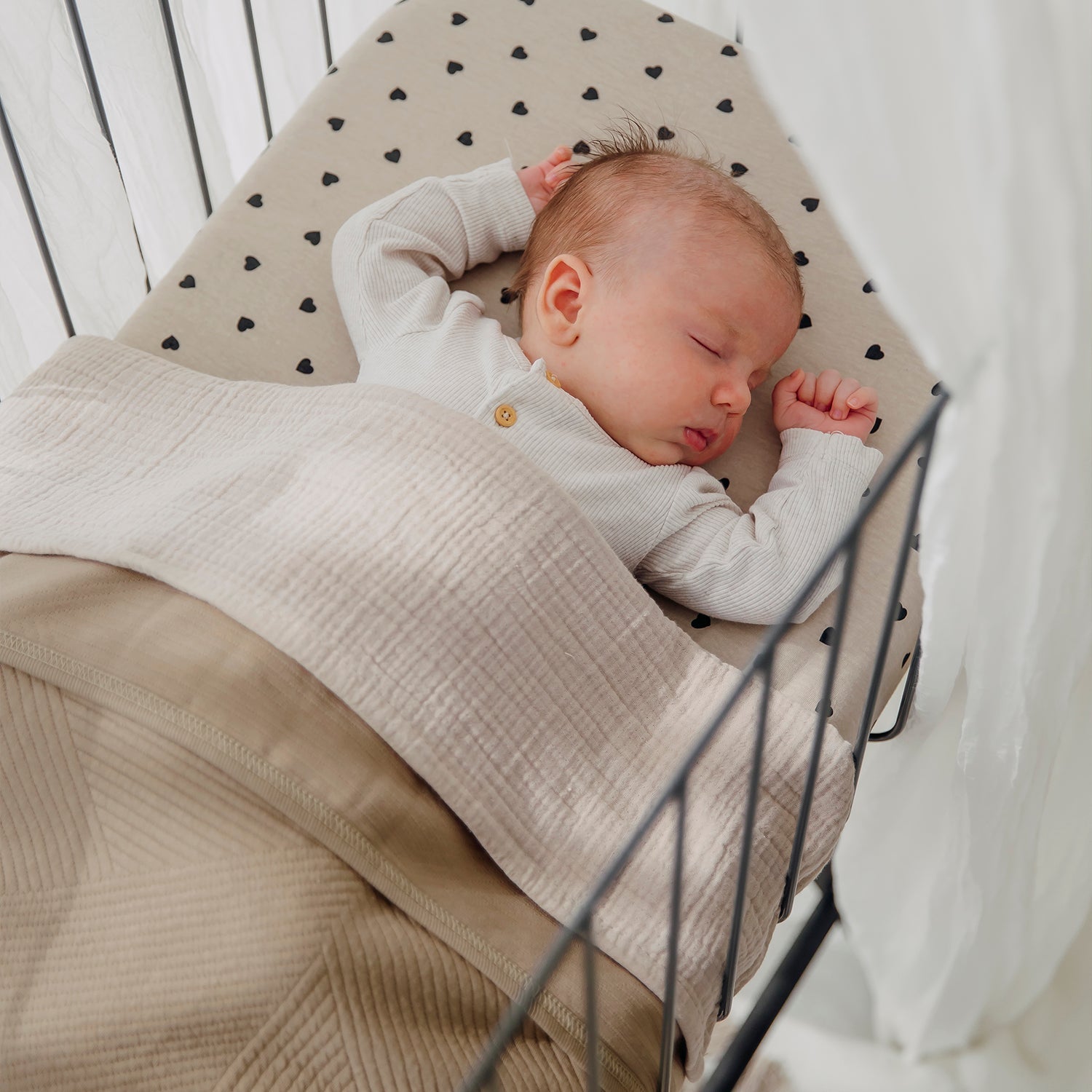 Meyco Decke gebreid jacquard - Pure Taupe Pure Taupe