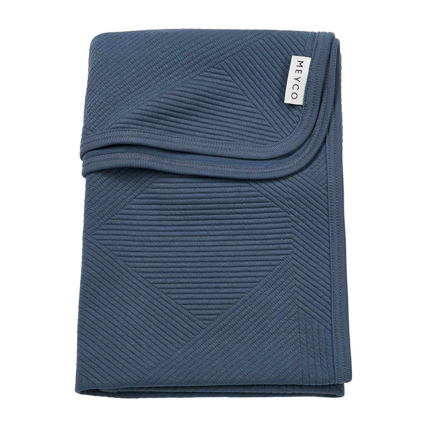 Meyco Decke gebreid jacquard - Pure Indigo Pure Indigo Studio