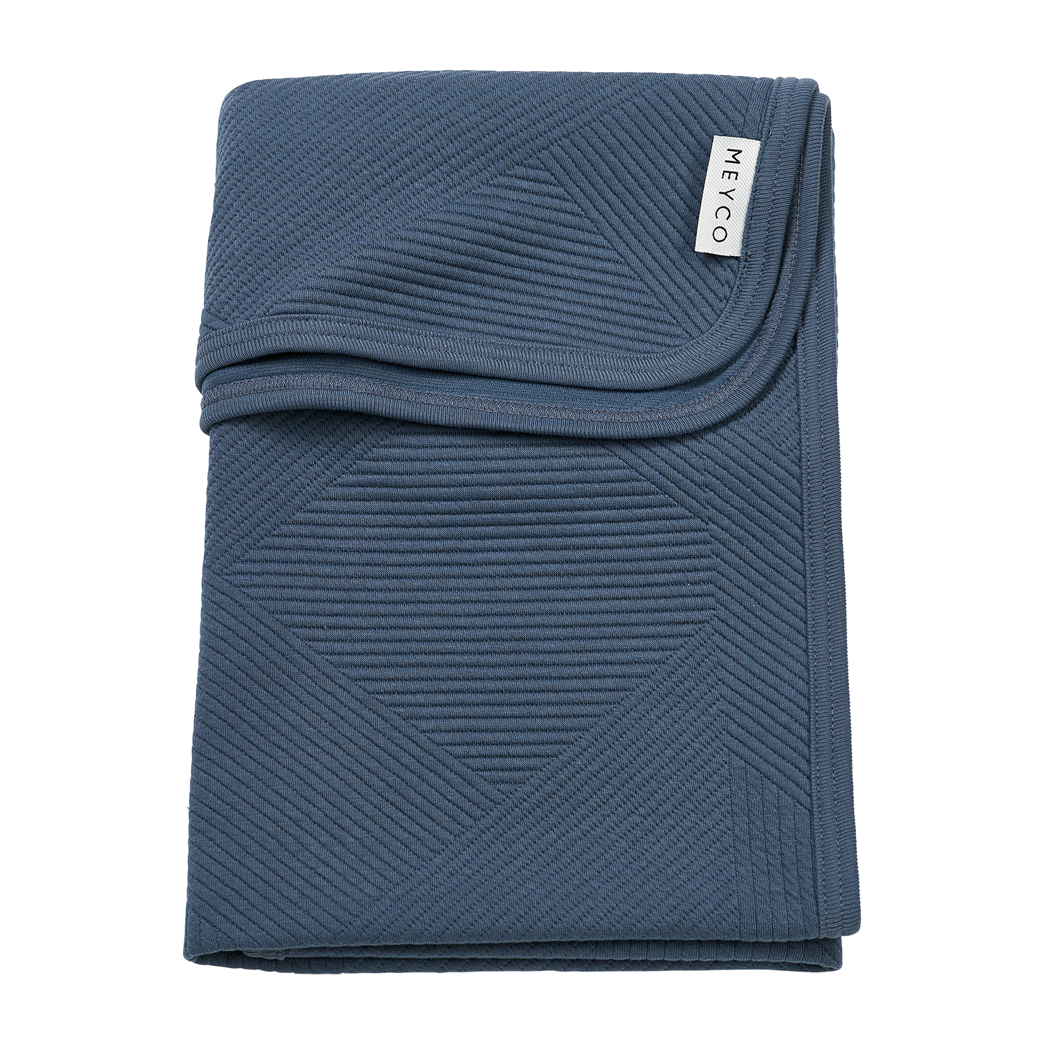 Meyco Decke gebreid jacquard - Pure Indigo Pure Indigo Studio
