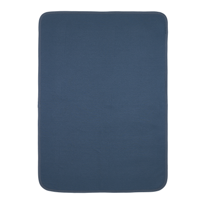 Meyco Decke gebreid jacquard - Pure Indigo Pure Indigo