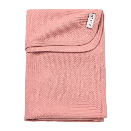 Meyco Decke gebreid jacquard - Pure Rose Pure Rose Studio