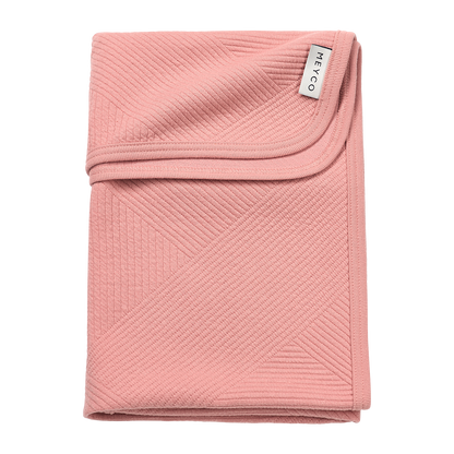 Meyco Decke gebreid jacquard - Pure Rose Pure Rose Studio