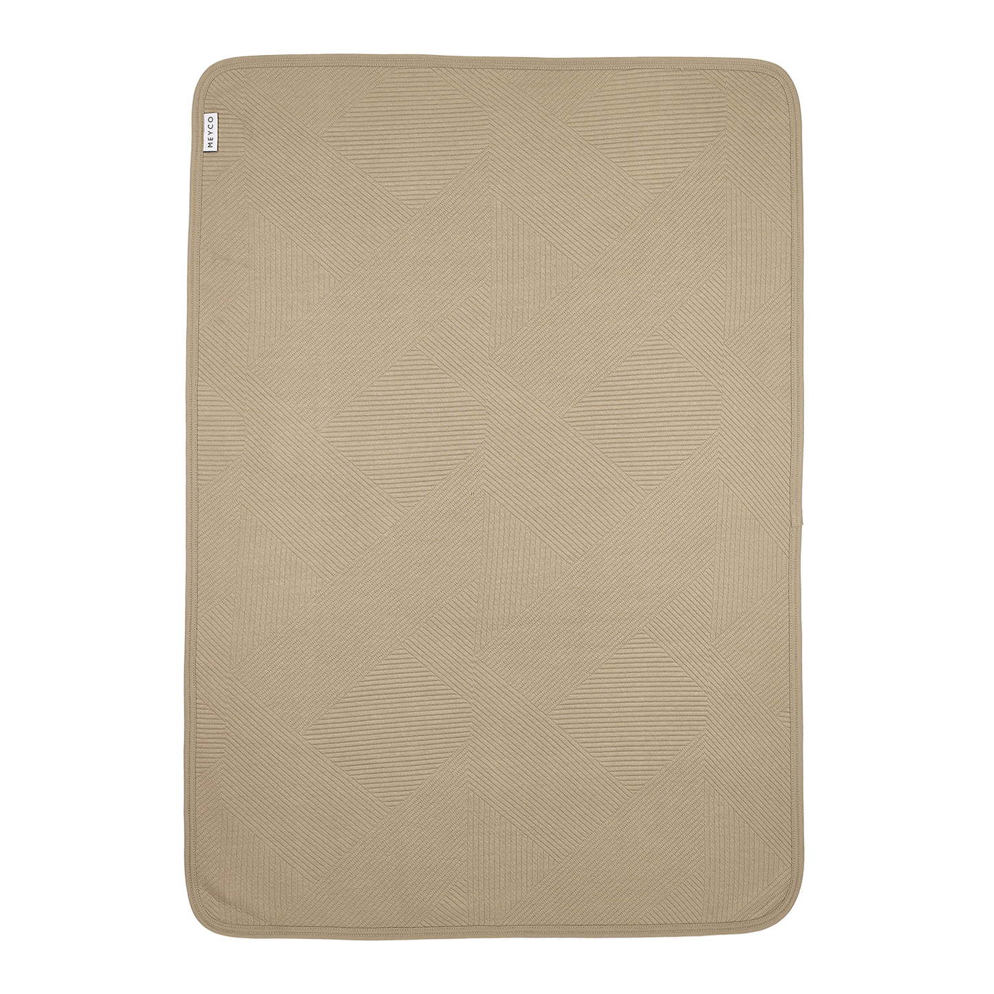 Meyco Decke gebreid jacquard flannel - Pure Taupe Pure Taupe