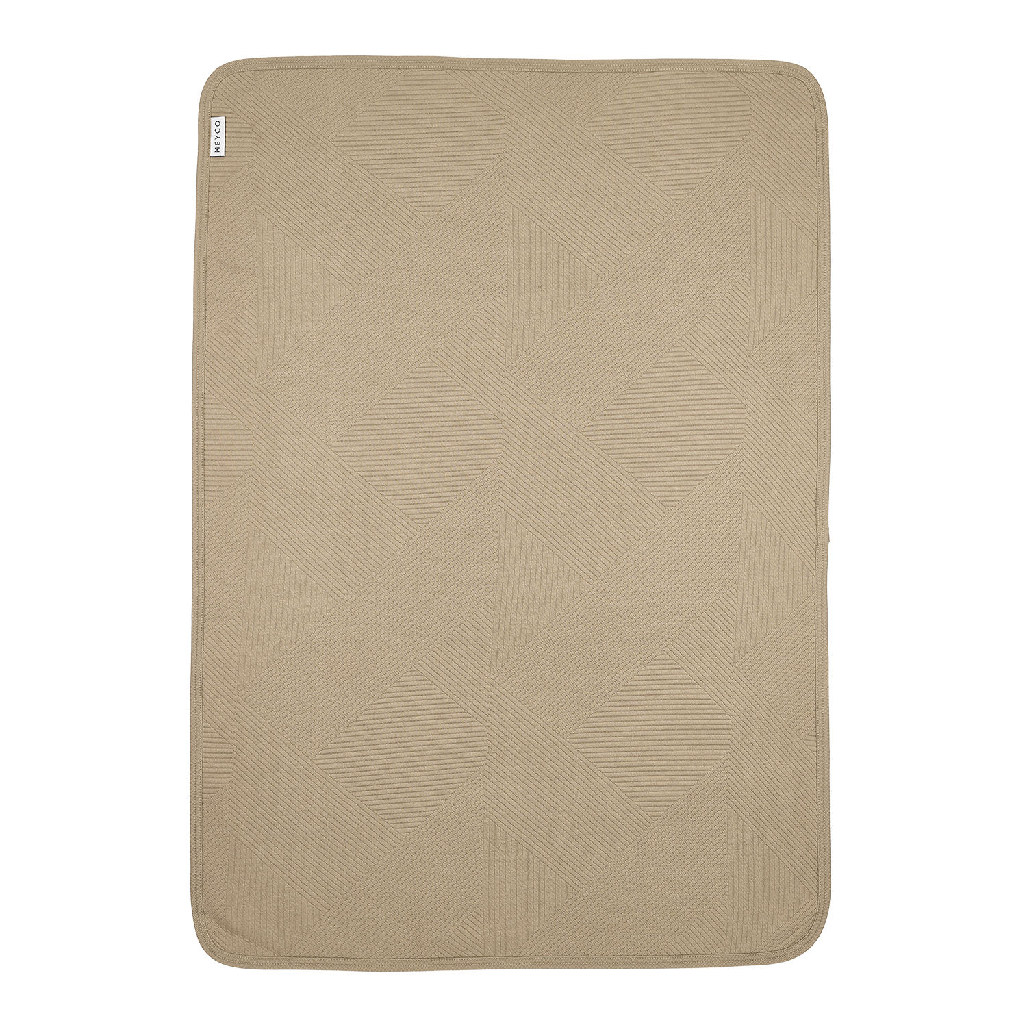 Meyco Decke gebreid jacquard flannel - Pure Taupe Pure Taupe
