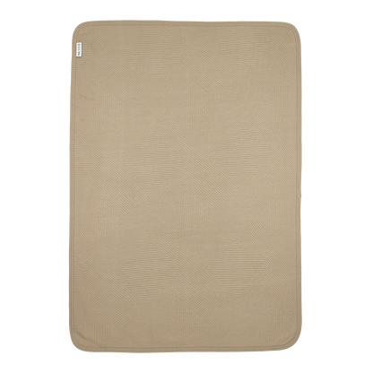 Meyco Decke gebreid jacquard flannel - Pure Taupe Pure Taupe