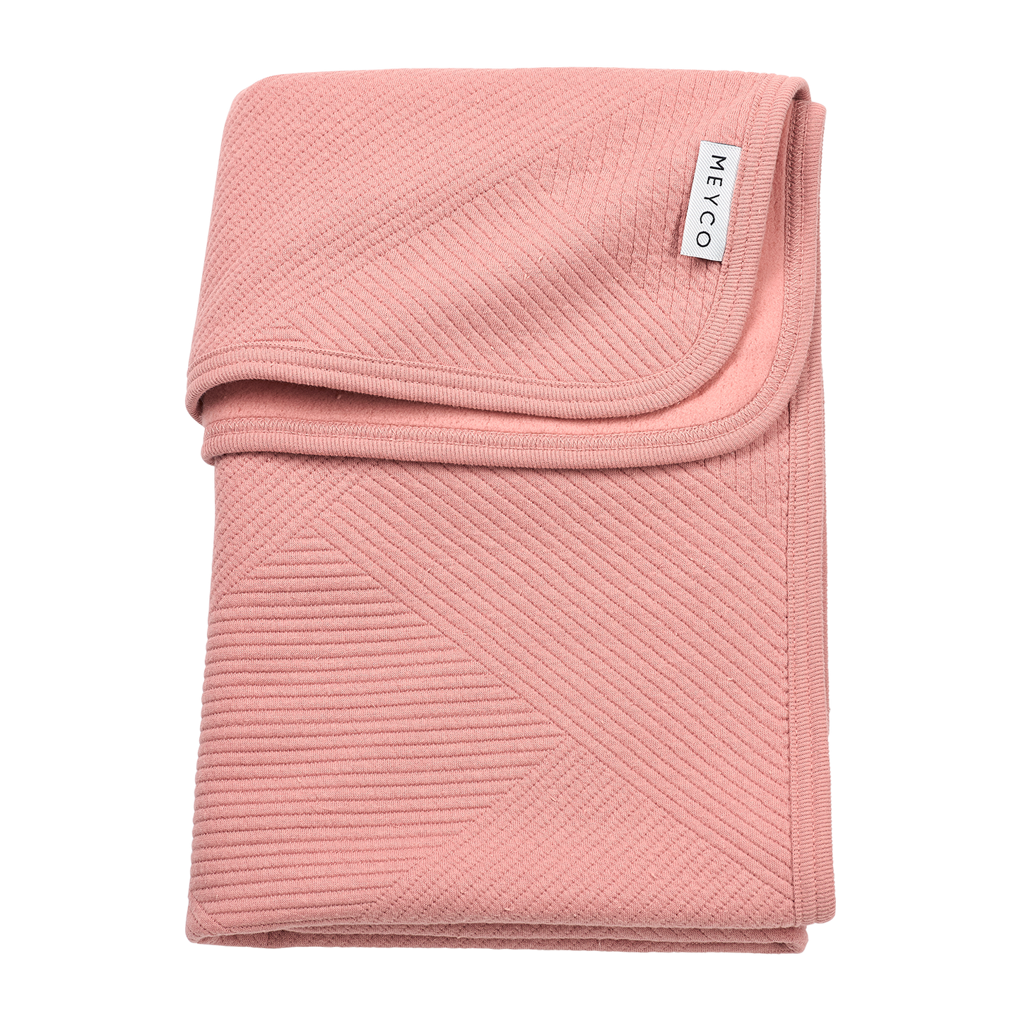 Meyco Decke gebreid jacquard flannel - Pure Rose Pure Rose Studio