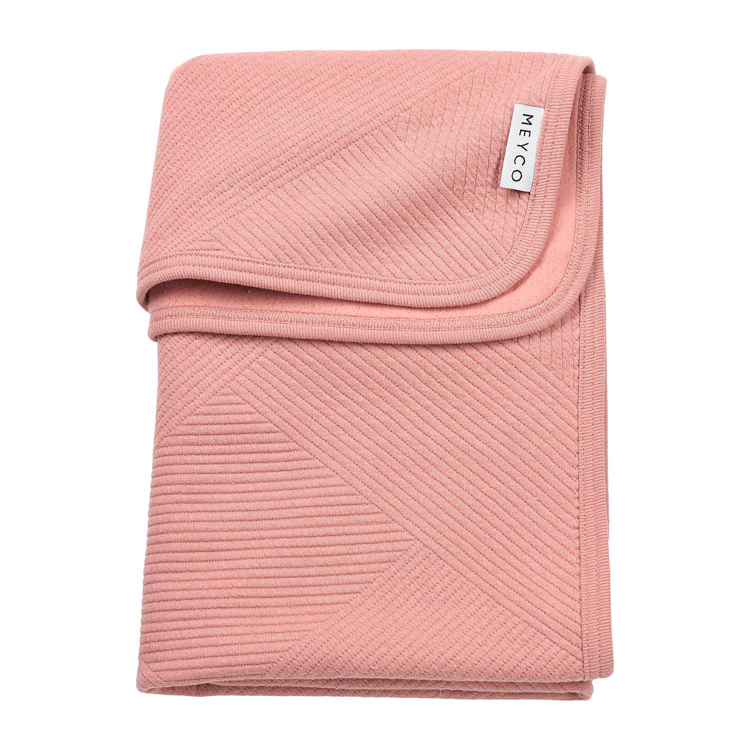 Meyco Decke gebreid jacquard flannel - Pure Rose Pure Rose Studio