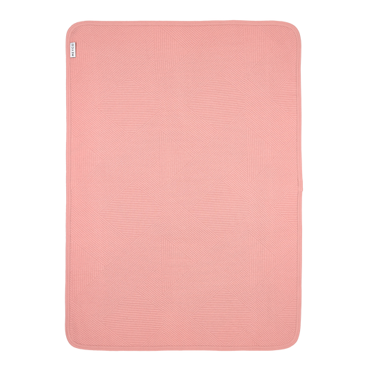 Meyco Decke gebreid jacquard flannel - Pure Rose Pure Rose