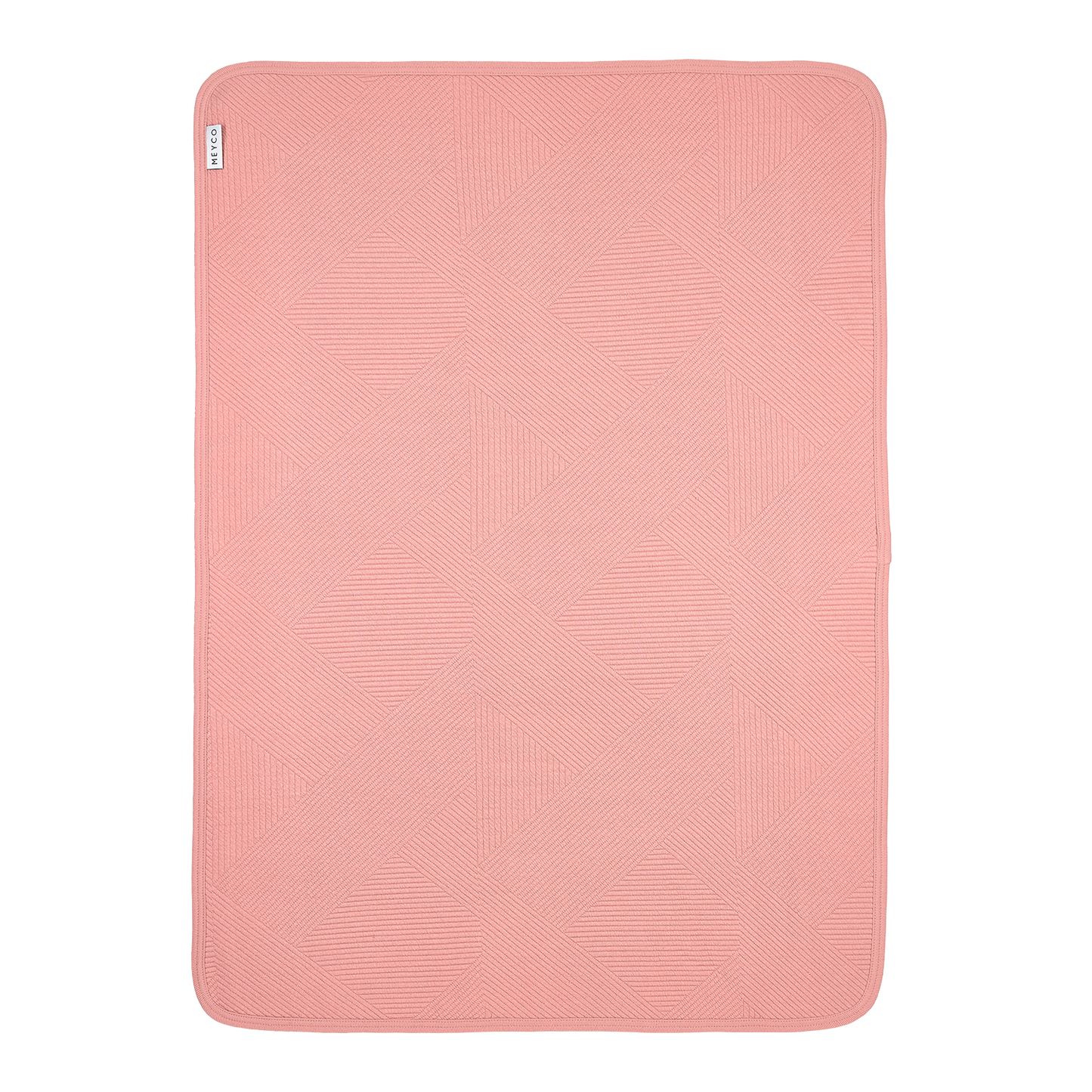 Meyco Decke gebreid jacquard flannel - Pure Rose Pure Rose