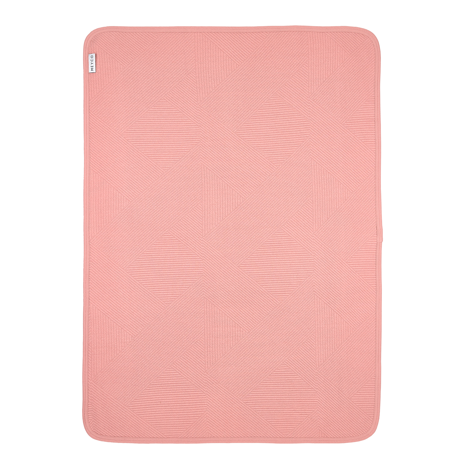 Meyco Decke gebreid jacquard flannel - Pure Rose Pure Rose