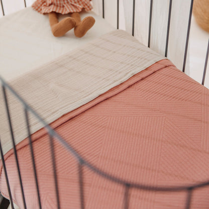 Meyco Decke gebreid jacquard flannel - Pure Rose Pure Rose