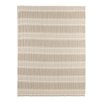Meyco Decke vorgewaschen musselin jacquard - Stripe Sand Stripe Sand