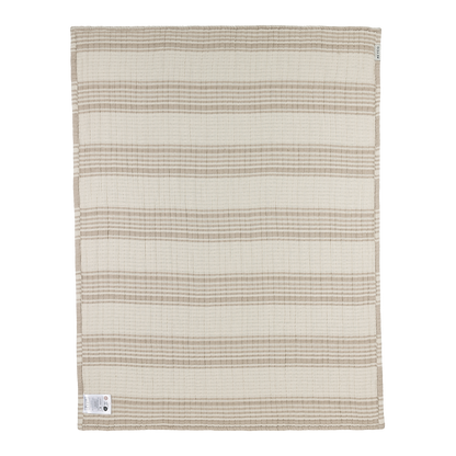 Meyco Decke vorgewaschen musselin jacquard - Stripe Sand Stripe Sand