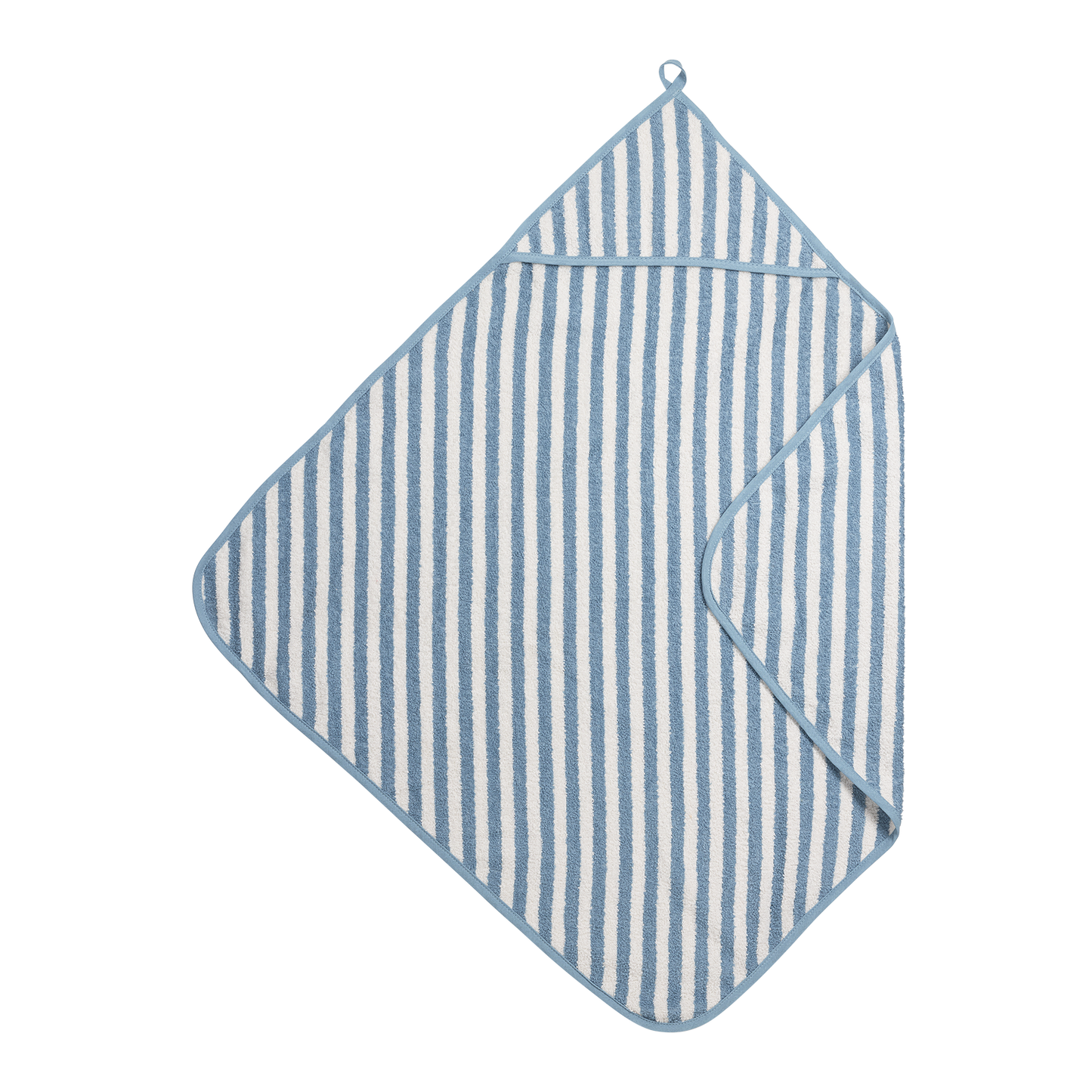 Meyco Kapuzentücher frottee jacquard Fat Stripe Jeans Blue Studio