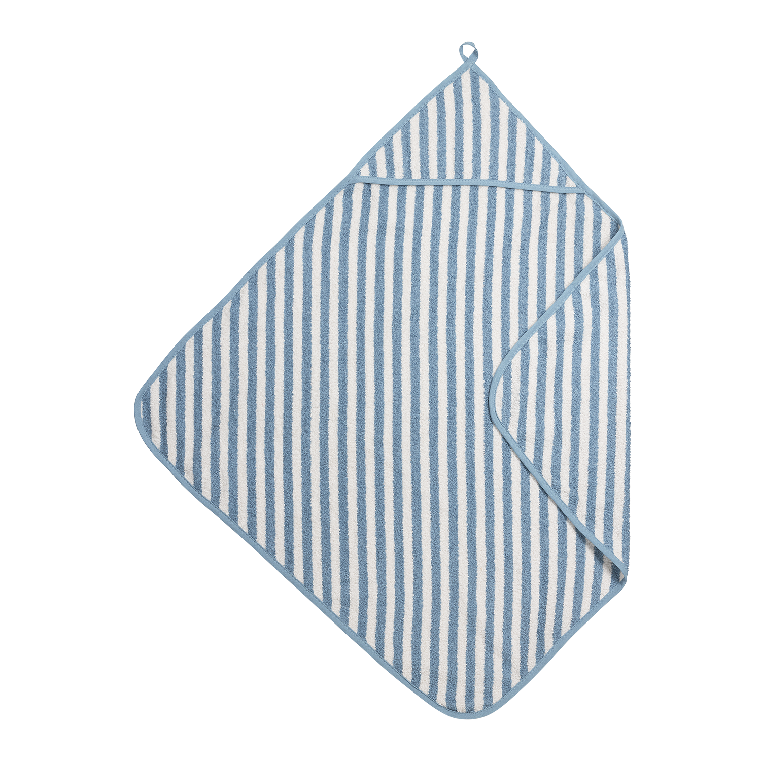 Meyco Kapuzentücher frottee jacquard Fat Stripe Jeans Blue Studio