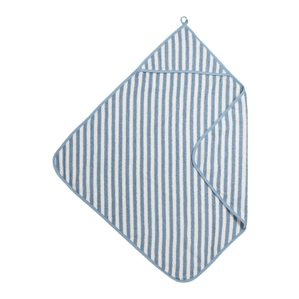 Meyco Kapuzentücher frottee jacquard Fat Stripe Jeans Blue