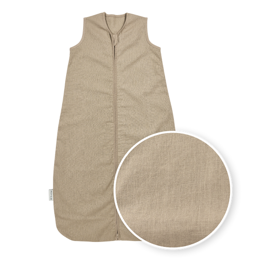 Meyco Schlafsack ungefüttert Leinen Taupe Studio