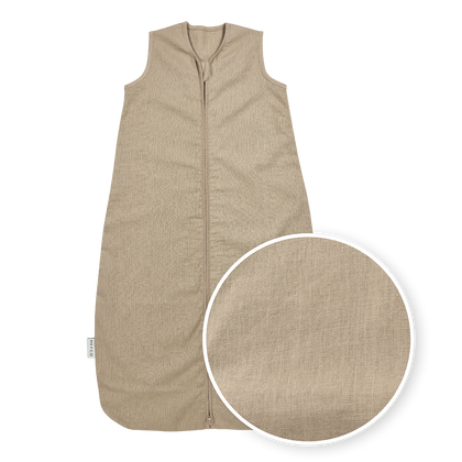 Meyco Schlafsack ungefüttert Leinen Taupe