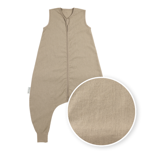 Meyco Schlafsack Jumper ungefüttert Leinen Taupe Studio