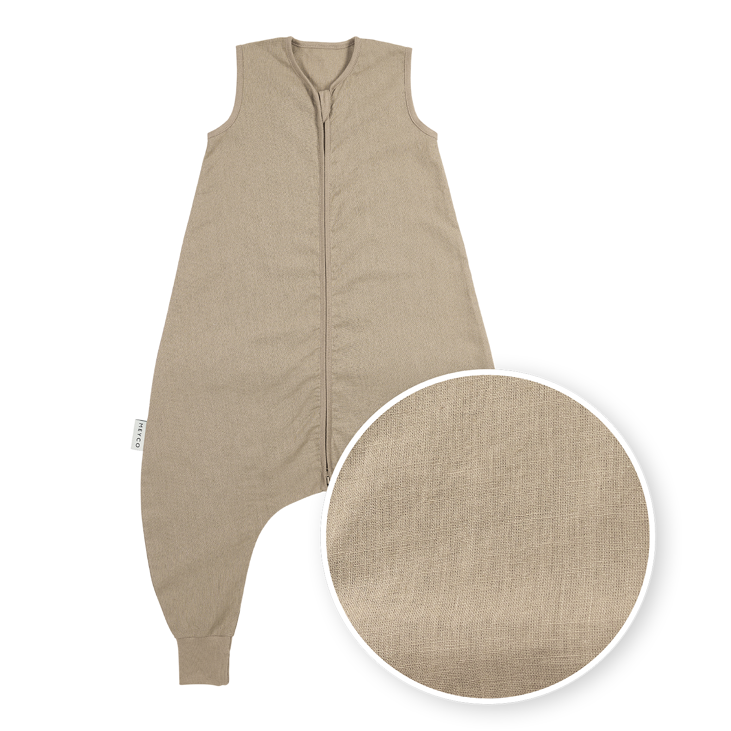 Meyco Schlafsack Jumper ungefüttert Leinen Taupe Studio
