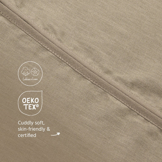 Meyco Schlafsack Jumper ungefüttert Leinen Taupe