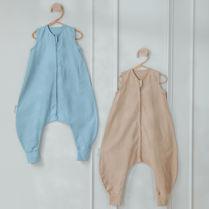 Meyco Schlafsack Jumper ungefüttert Leinen Taupe
