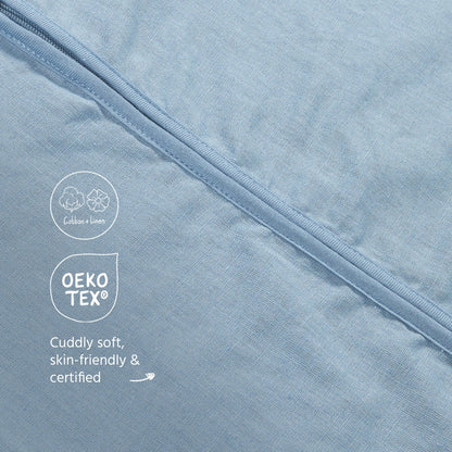 Meyco Schlafsack Jumper ungefüttert Leinen Jeans Blue