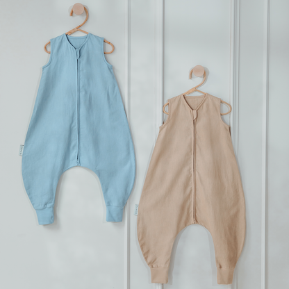 Meyco Schlafsack Jumper ungefüttert Leinen Jeans Blue