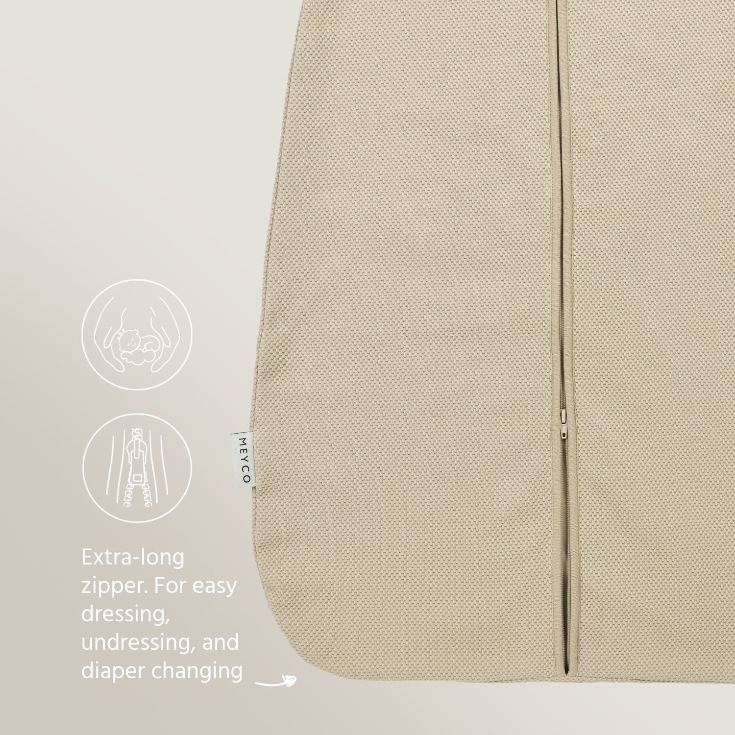 Meyco Schlafsack ungefüttert Classic Sand