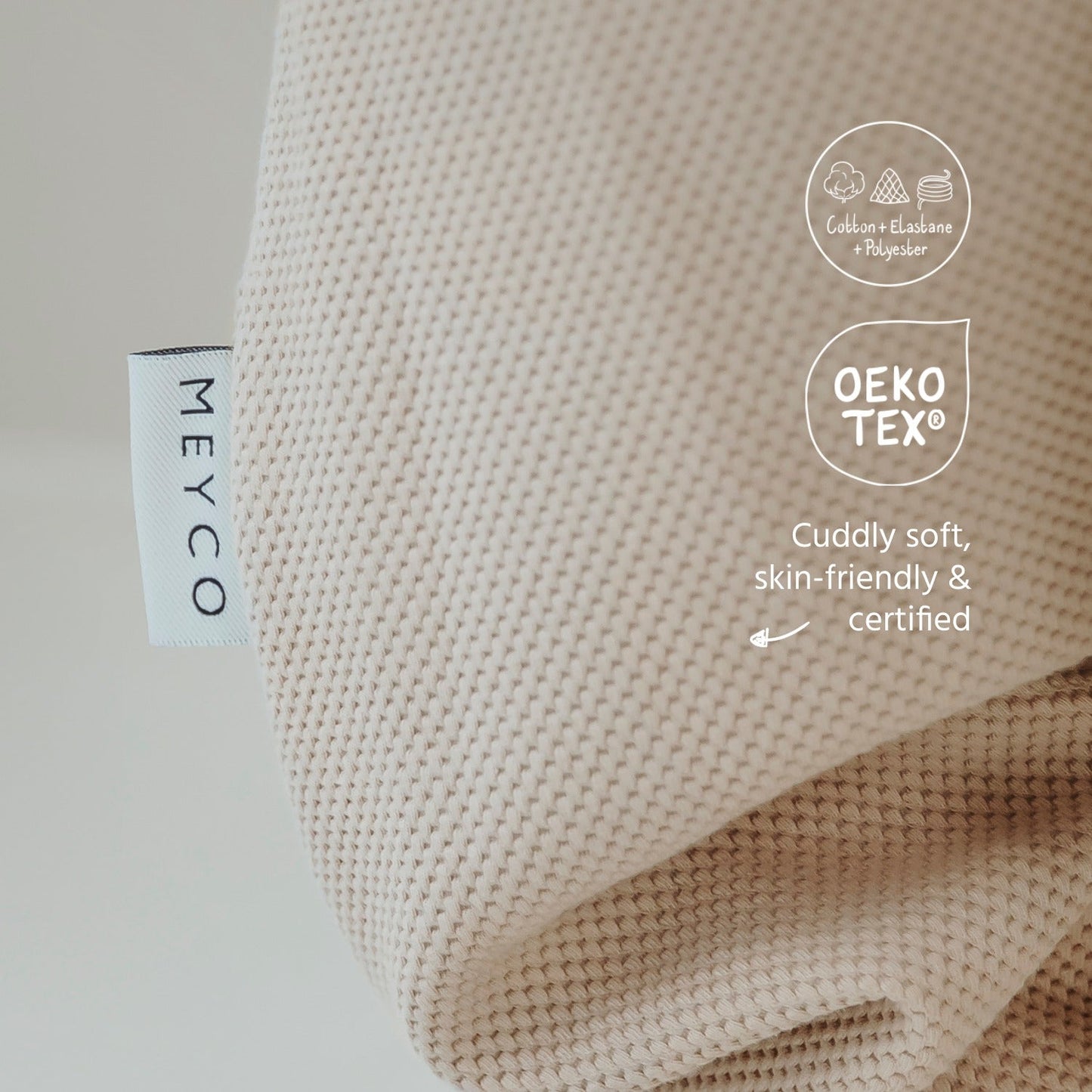 Meyco Schlafsack jumper ungefüttert Classic Sand