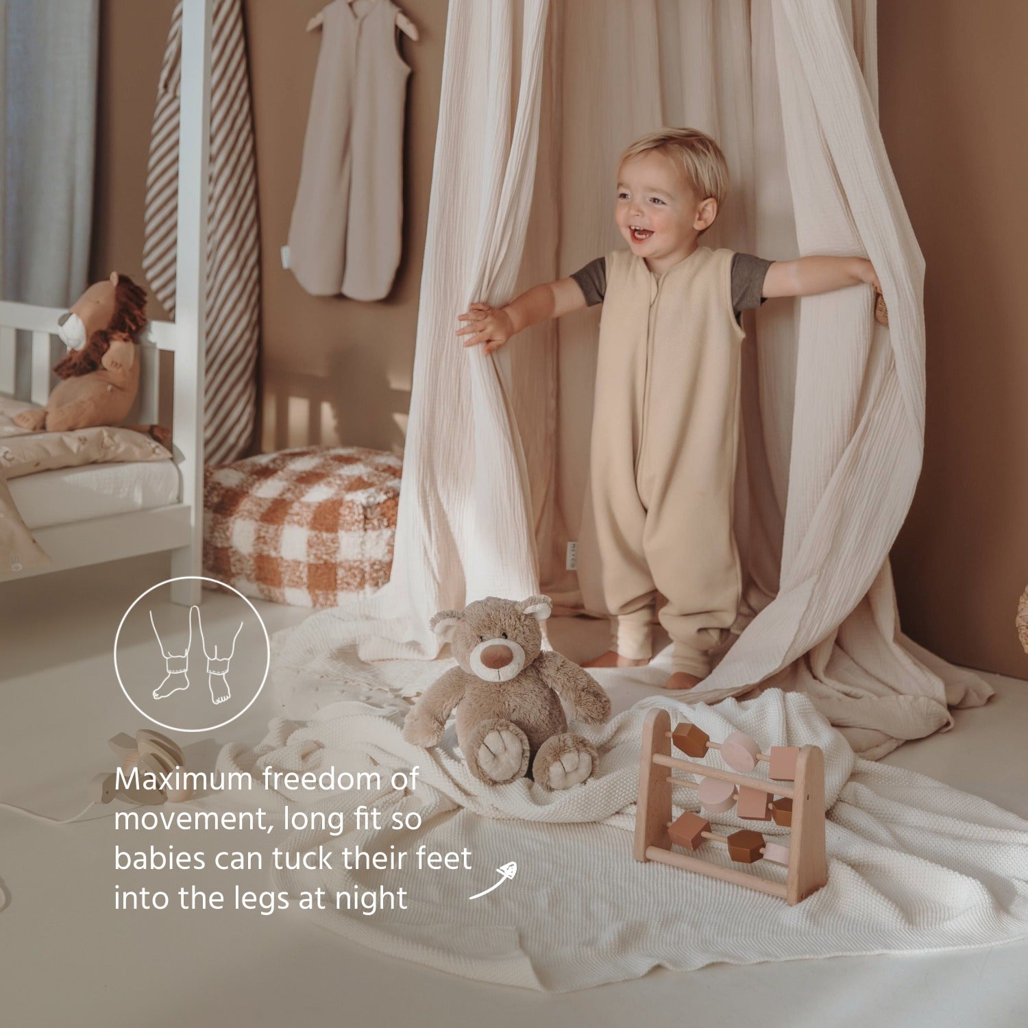 Meyco Schlafsack jumper ungefüttert Classic Sand