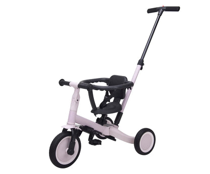 topmark Dreirad 4 in 1 mit Griff Lio Lilac LIO mit Schiebestange mit Zubehör
