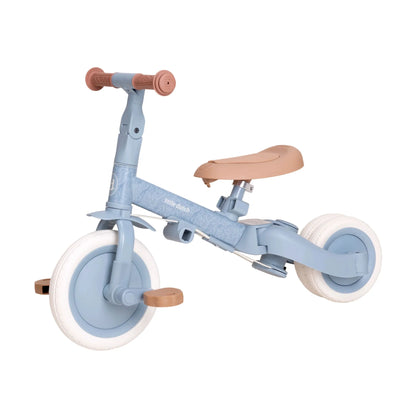 Little Dutch Dreirad 4 in 1 mit Griff Safari Blue blau Material Nahaufnahme