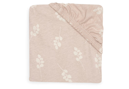 Jollein Spannbettlaken - Jersey - Twig Wild Rose