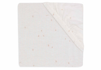 Jollein Spannbettlaken - Jersey - Twinkling Wild Rose Studio
