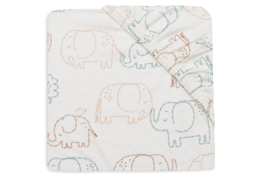 Spannbettlaken - Jersey - Elephant Tales