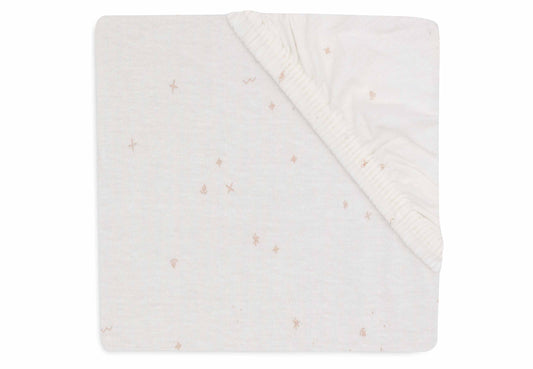 Jollein Spannbettlaken - Jersey - Twinkling Wild Rose Detail