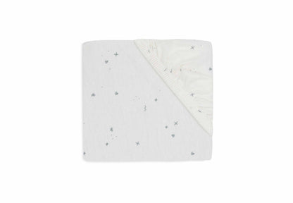 Jollein Spannbettlaken - Jersey - Twinkling Sea Green Detail