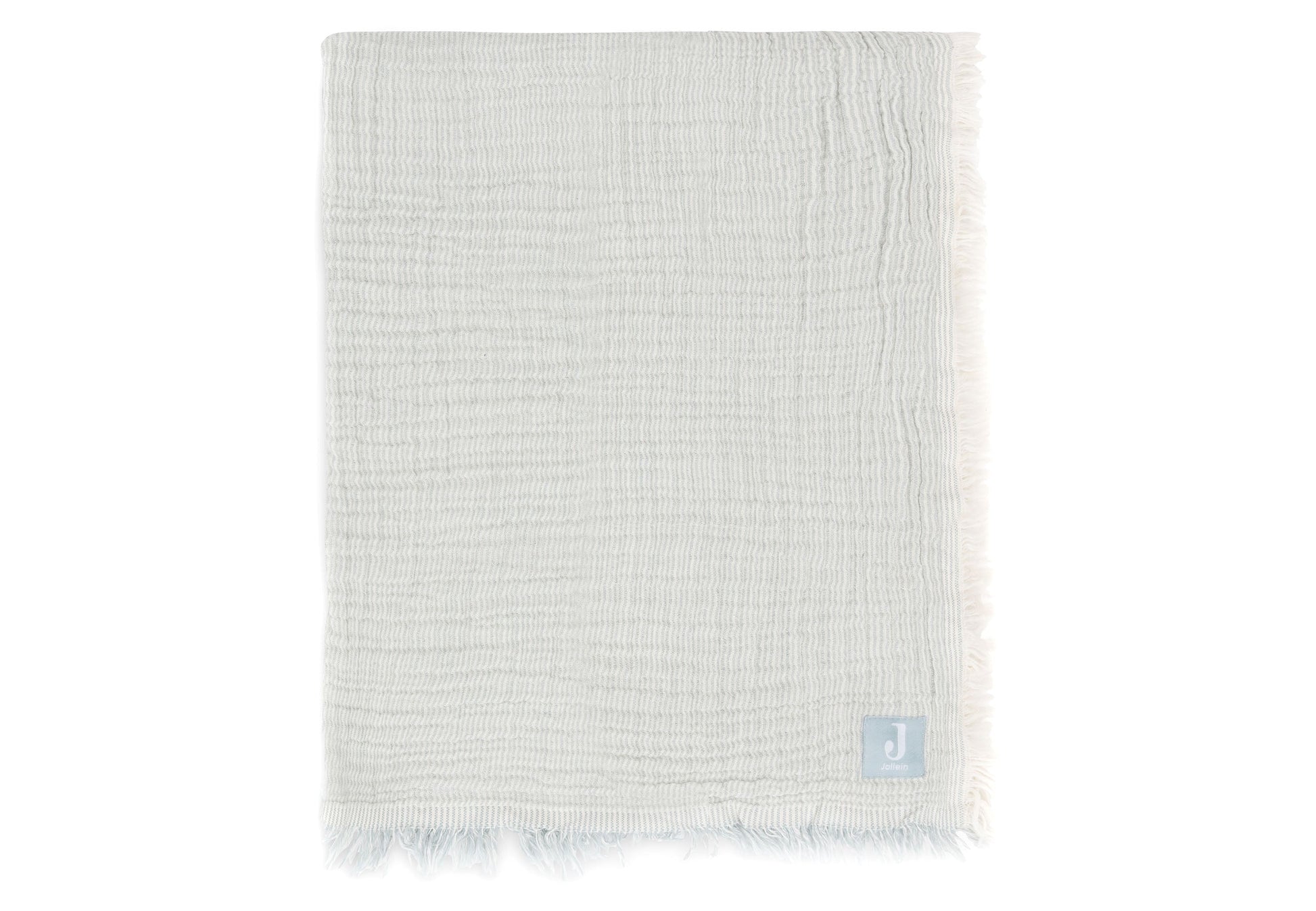 Jollein Decke - Hydrophil Fringe - Stripe Sea Green Studio
