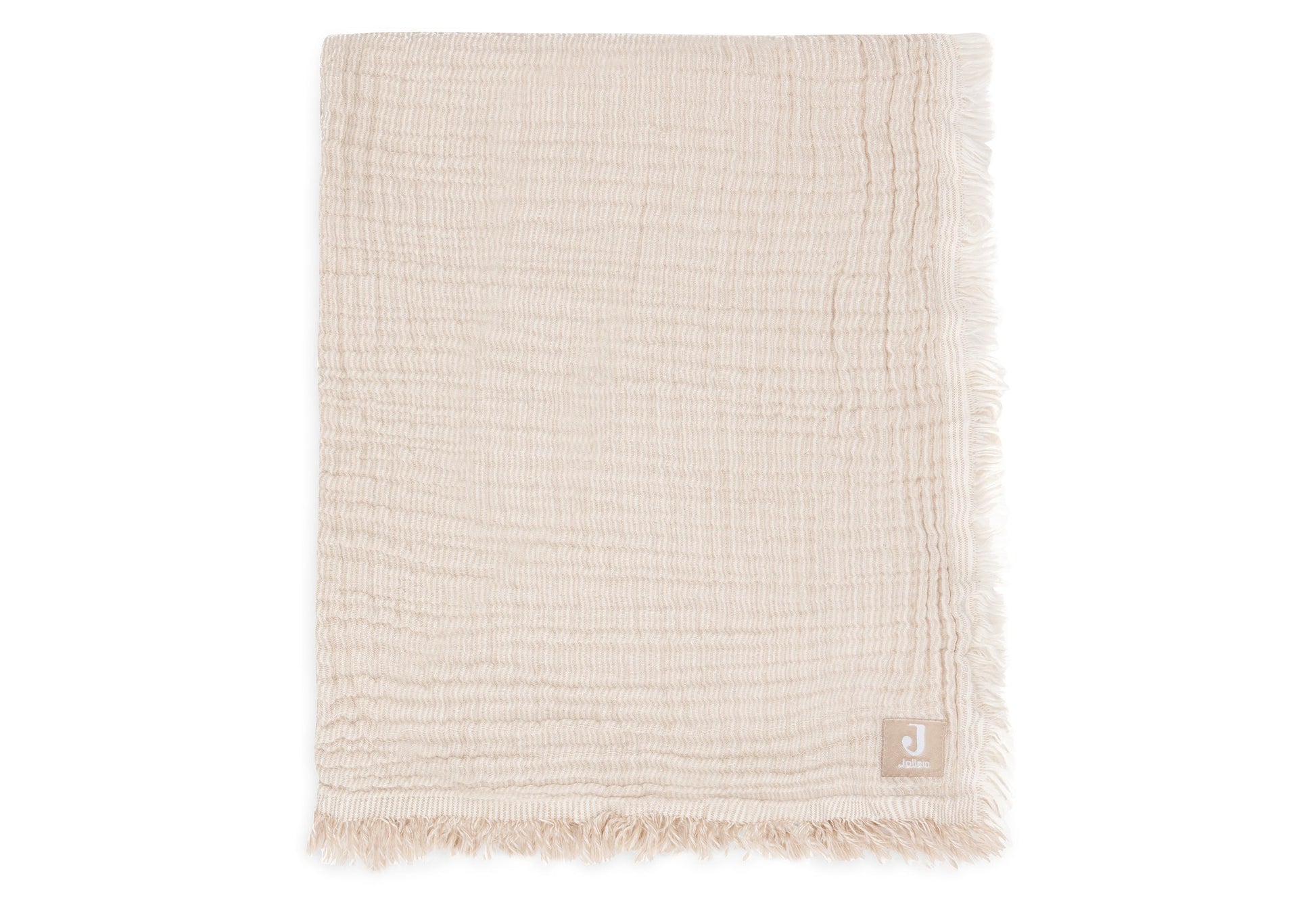 Jollein Decke - Hydrophil Fringe - Stripe Biscuit Studio