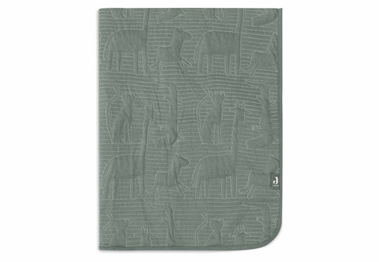 Jollein Decke - Jungle Jambo Ash Green Detail